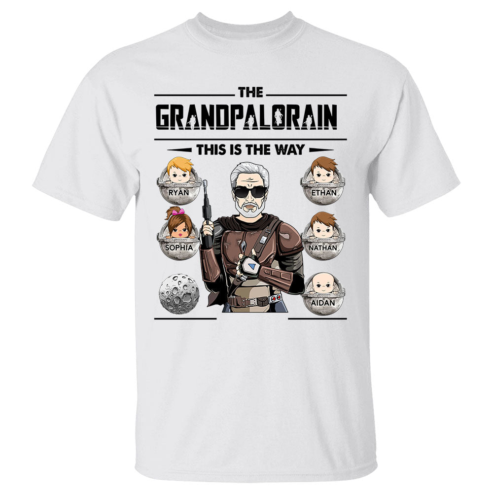 The Grandpalorian This Is The Way T-Shirt Gift For Dad Papa