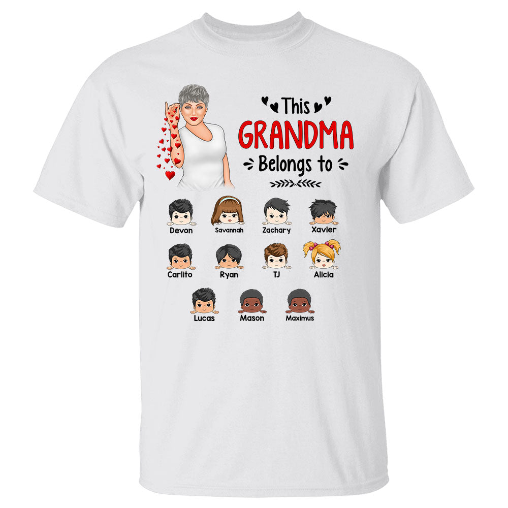 This Grandma Belongs To Personalized Shirt For Grandma