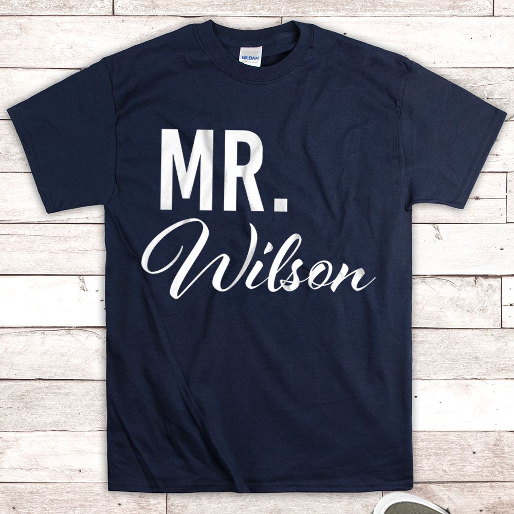 Personalized Mr Custom Gift For Fiance - New Husband Shirt