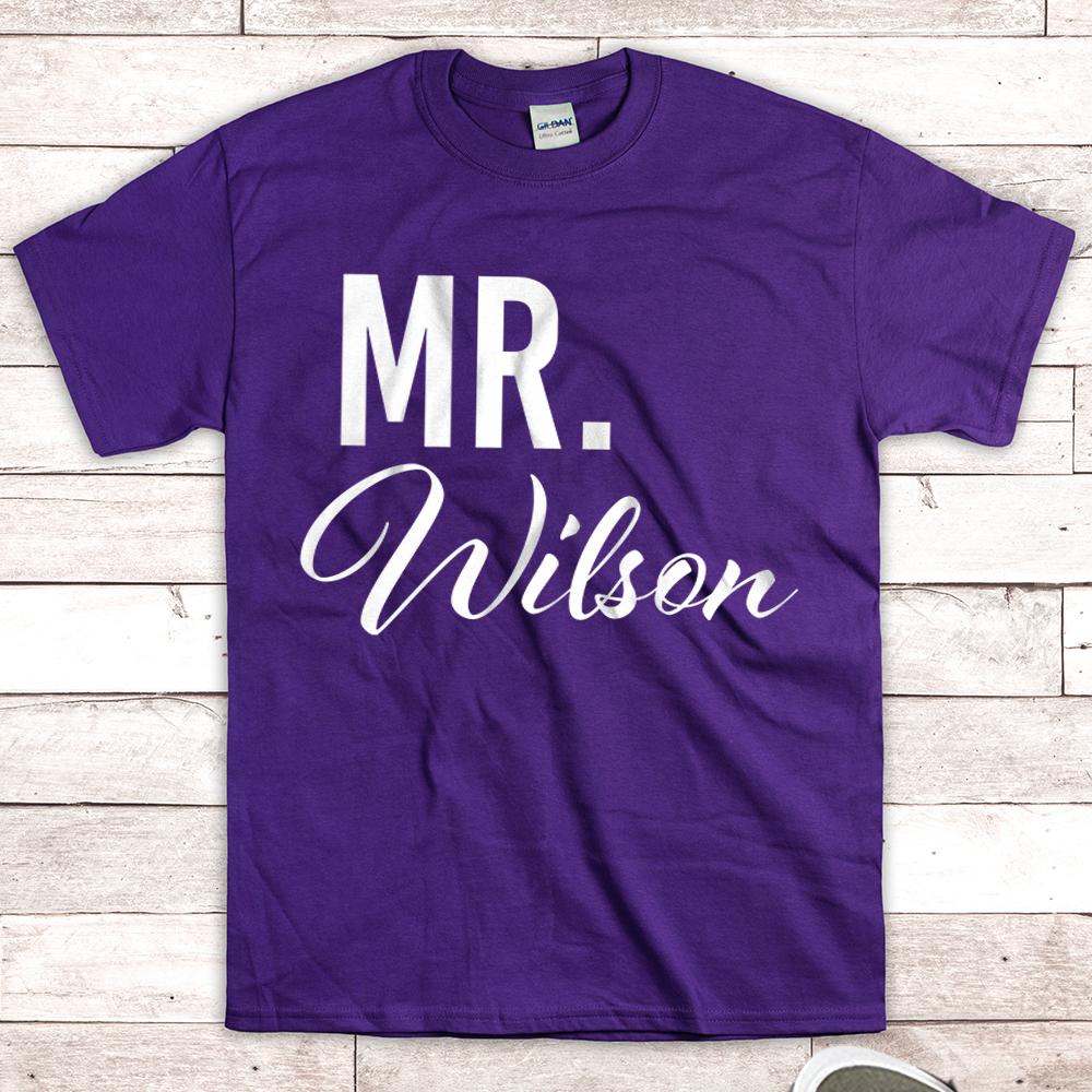 Personalized Mr Custom Gift For Fiance - New Husband Shirt