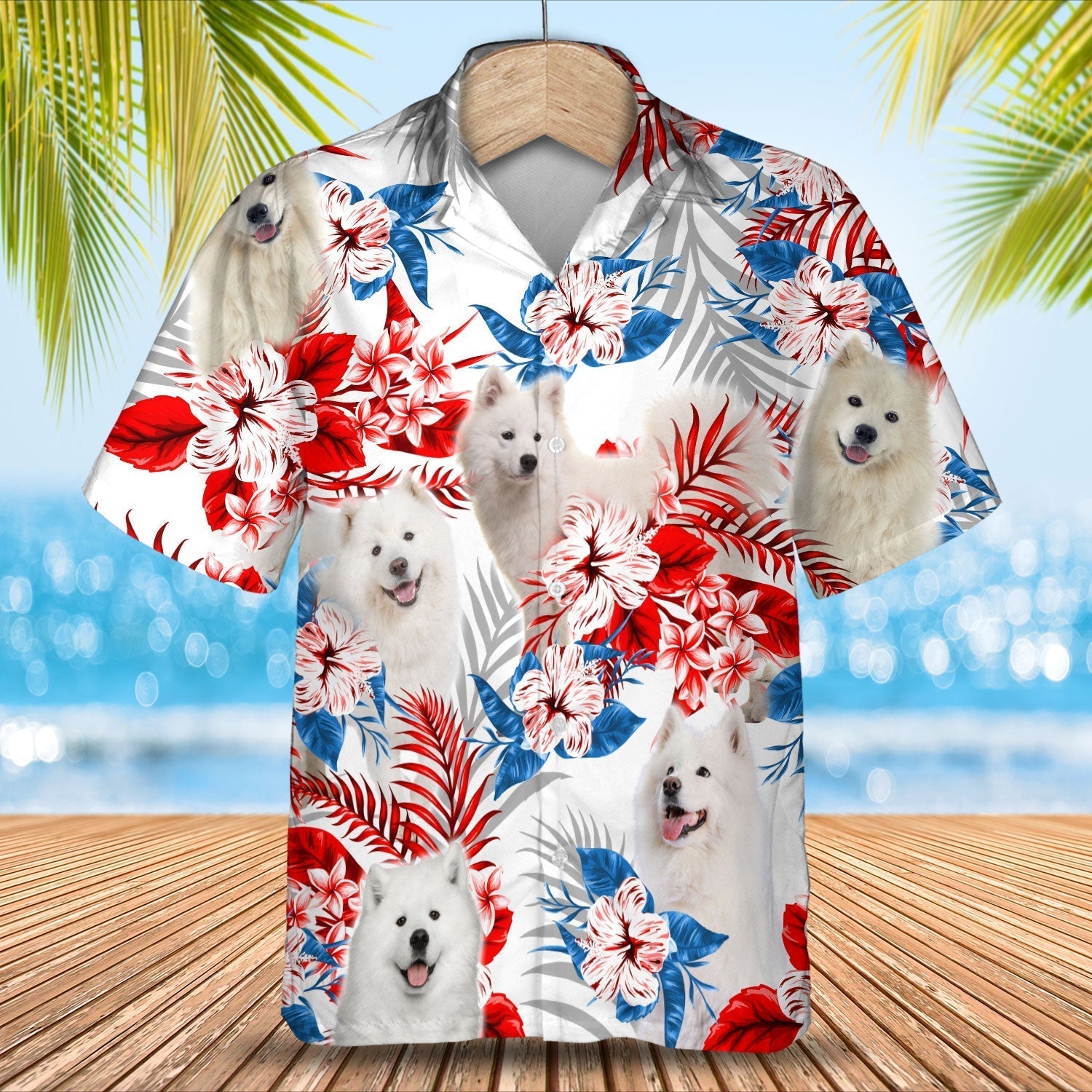 Samoyed Hawaiian Shirt - Gift For Summer, Summer Aloha Shirt, Hawaiian Shirt For Men And Women