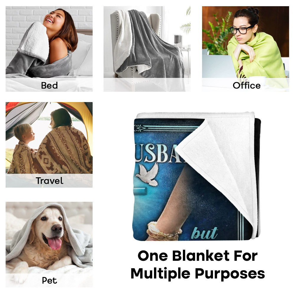 To My Husband The Day I Met You Couple Holding Hands Custom Blanket For Husband