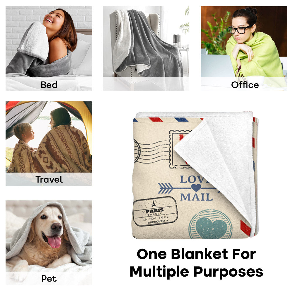 To My Mom Whenever Life Tries To Knock You Down Letter Custom Blanket Gift For Mom