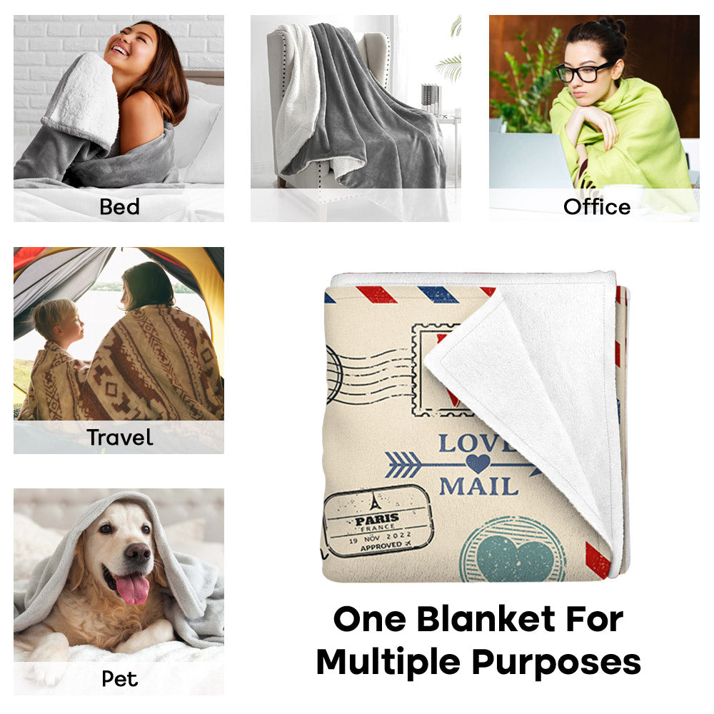 To My Mom I Know It Is Not Easy For A Woman To Raise A Woman And There Is No Way Letter Custom Blanket Gift For Mom