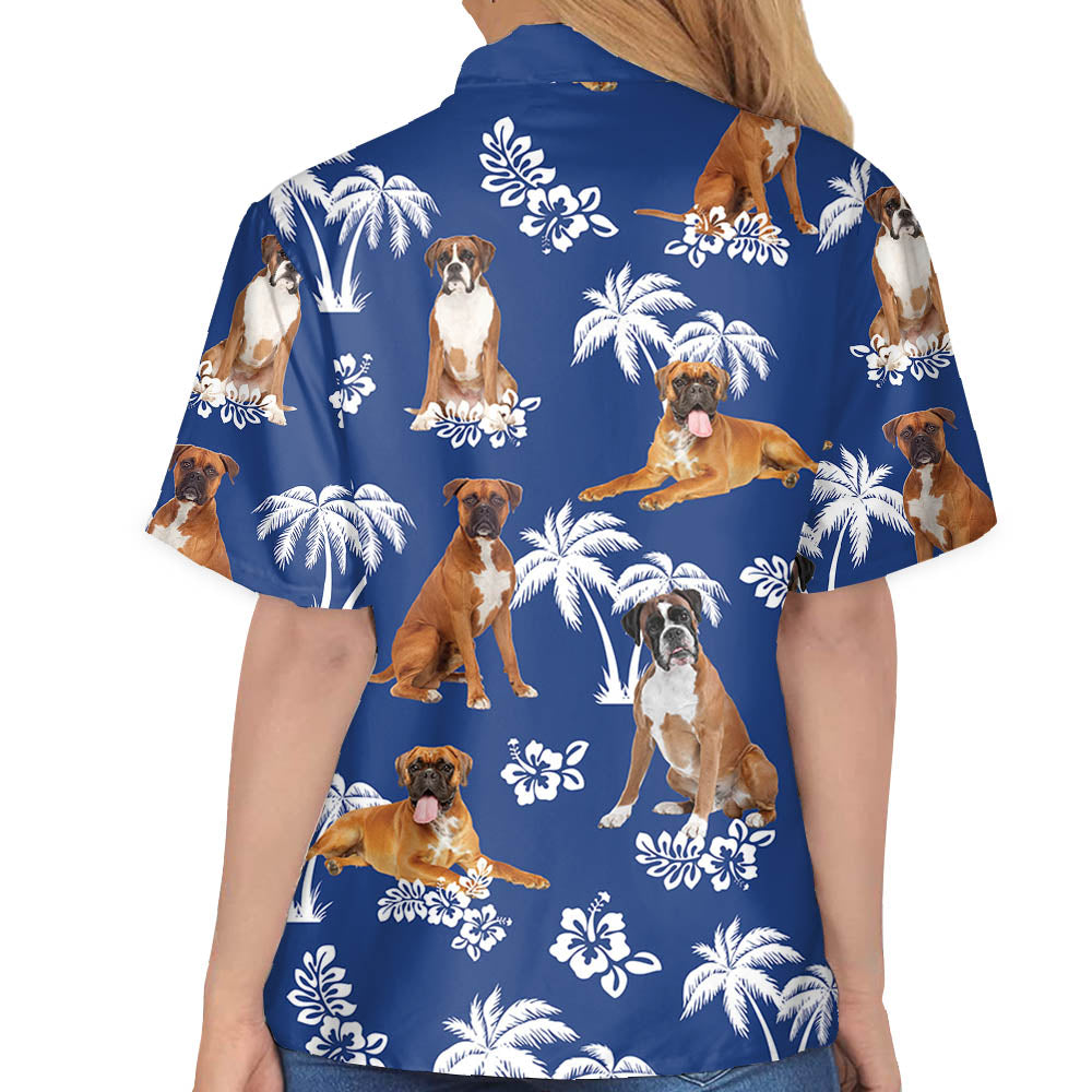 Boxer Hawaiian Shirt For Dog Lovers - Gift For Summer - Summer Aloha Shirt - Hawaiian Shirt For Men And Women