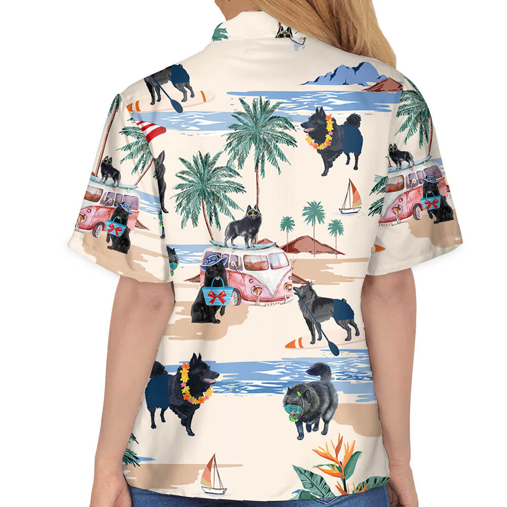 Schipperke Summer Beach Hawaiian Shirt, Hawaiian Shirts For Men Women Short Sleeve Aloha Beach Shirt