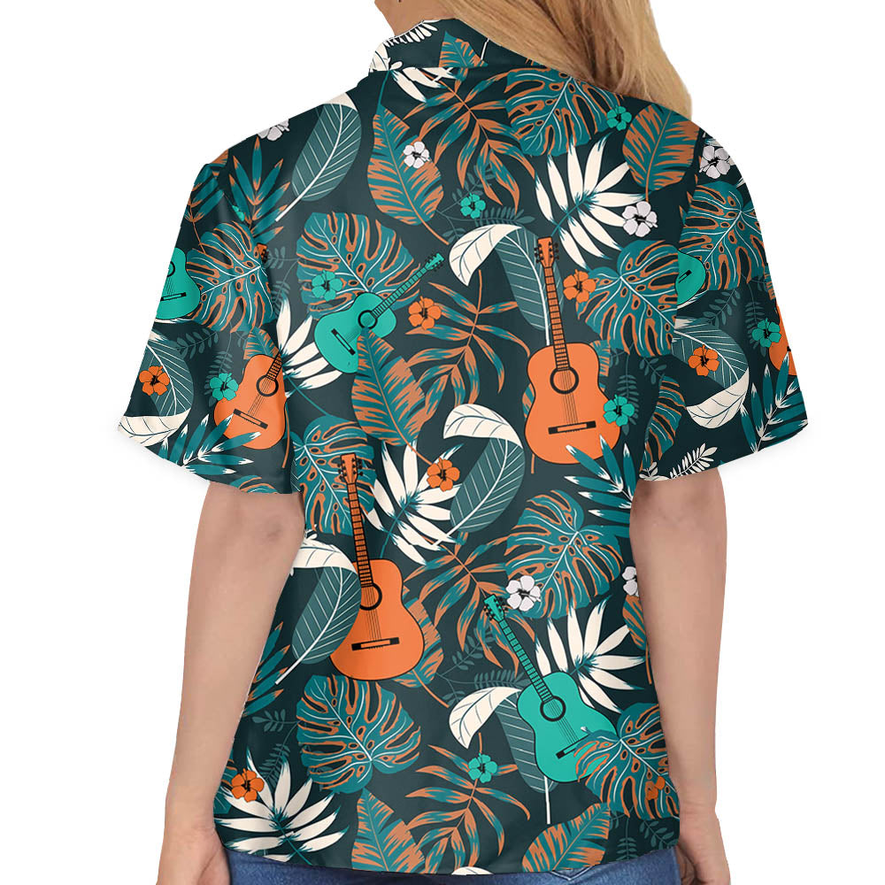Guitar Hawaiian Shirt, Summer Gift, Hawaiian Shirts For Men, Aloha Beach Shirt