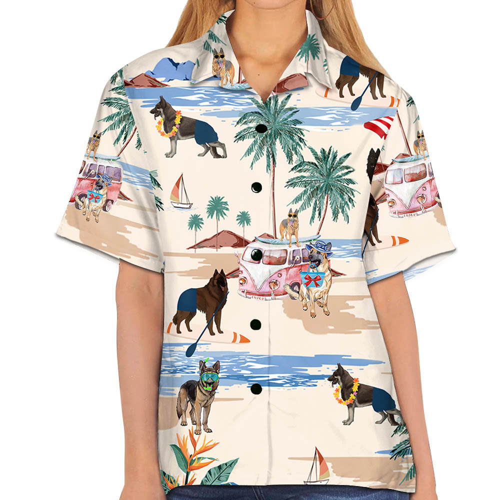 Tervuren Summer Beach Hawaiian Shirt, Hawaiian Shirts For Men Short Sleeve Aloha Beach Shirt