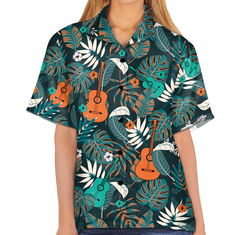 Guitar Hawaiian Shirt, Summer Gift, Hawaiian Shirts For Men, Aloha Beach Shirt