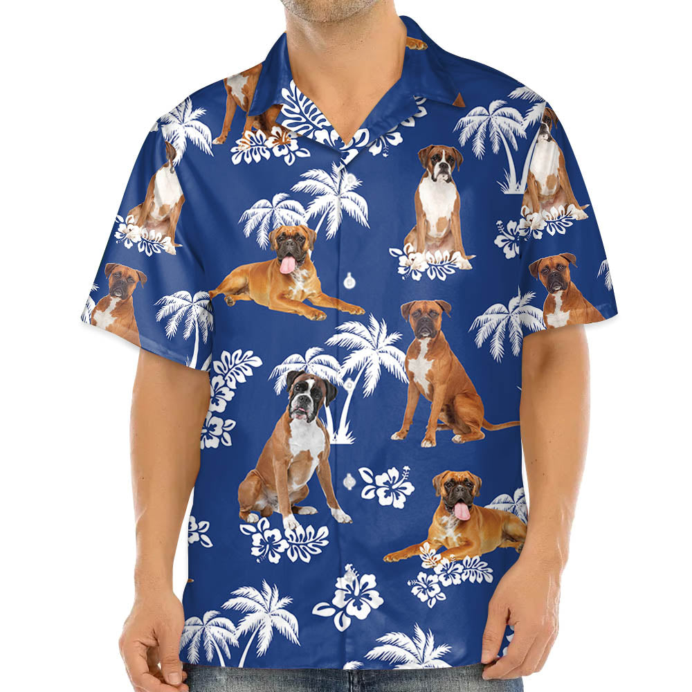 Boxer Hawaiian Shirt For Dog Lovers - Gift For Summer - Summer Aloha Shirt - Hawaiian Shirt For Men And Women
