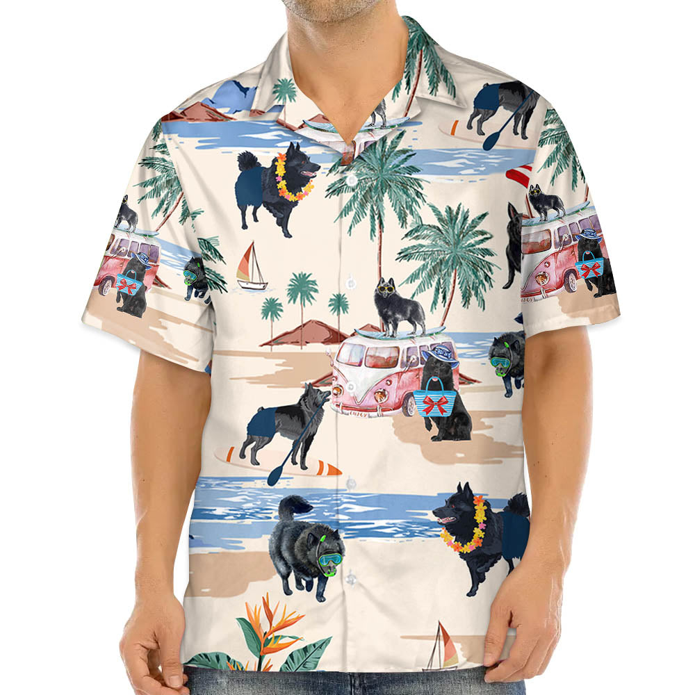 Schipperke Summer Beach Hawaiian Shirt, Hawaiian Shirts For Men Women Short Sleeve Aloha Beach Shirt