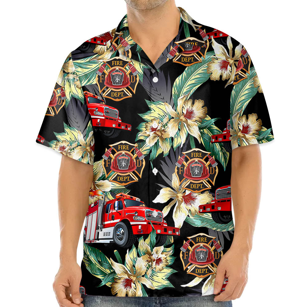 Vintage Hawaiian Shirts for Men Short Sleeve Aloha Beach Shirt Floral