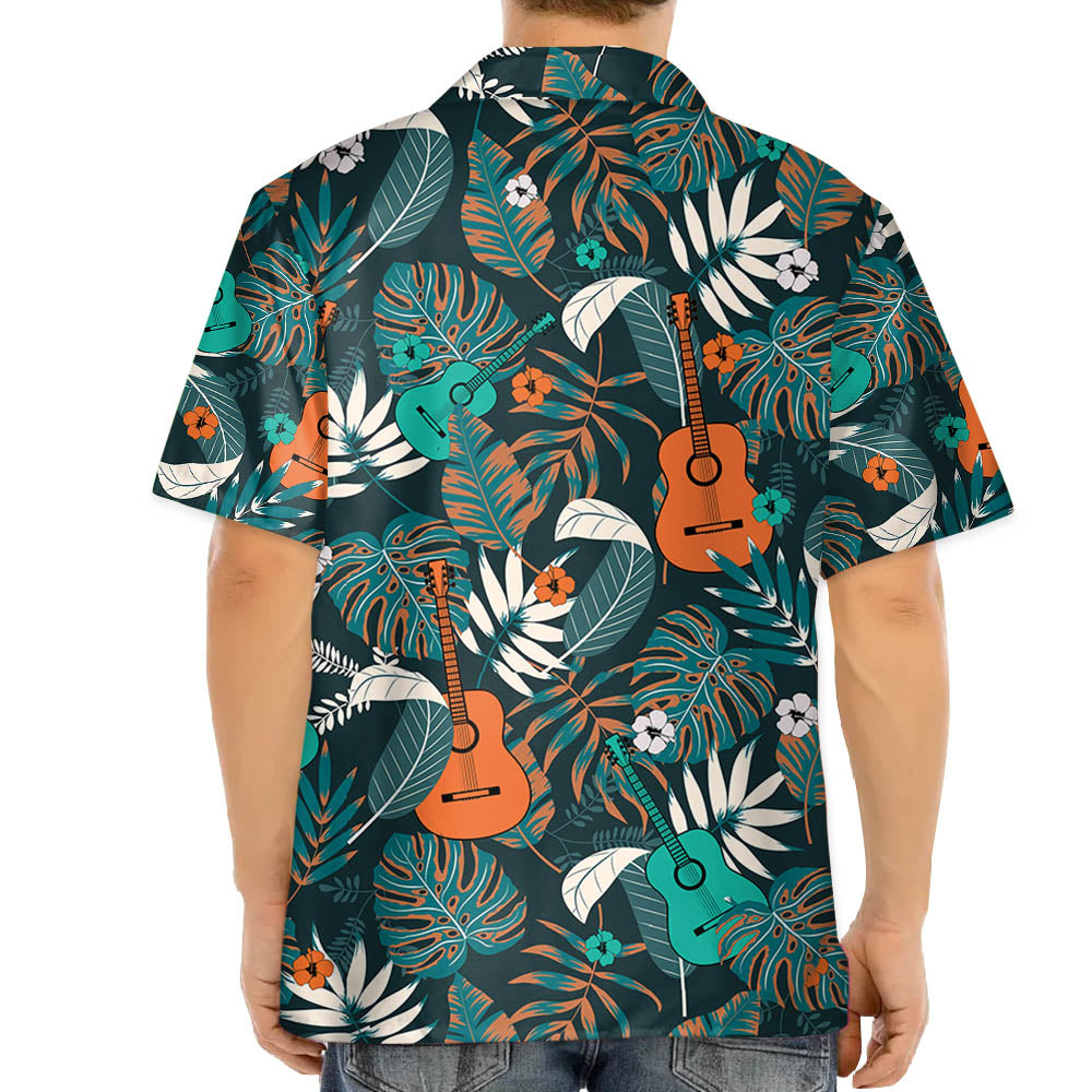 Guitar Hawaiian Shirt, Summer Gift, Hawaiian Shirts For Men, Aloha Beach Shirt