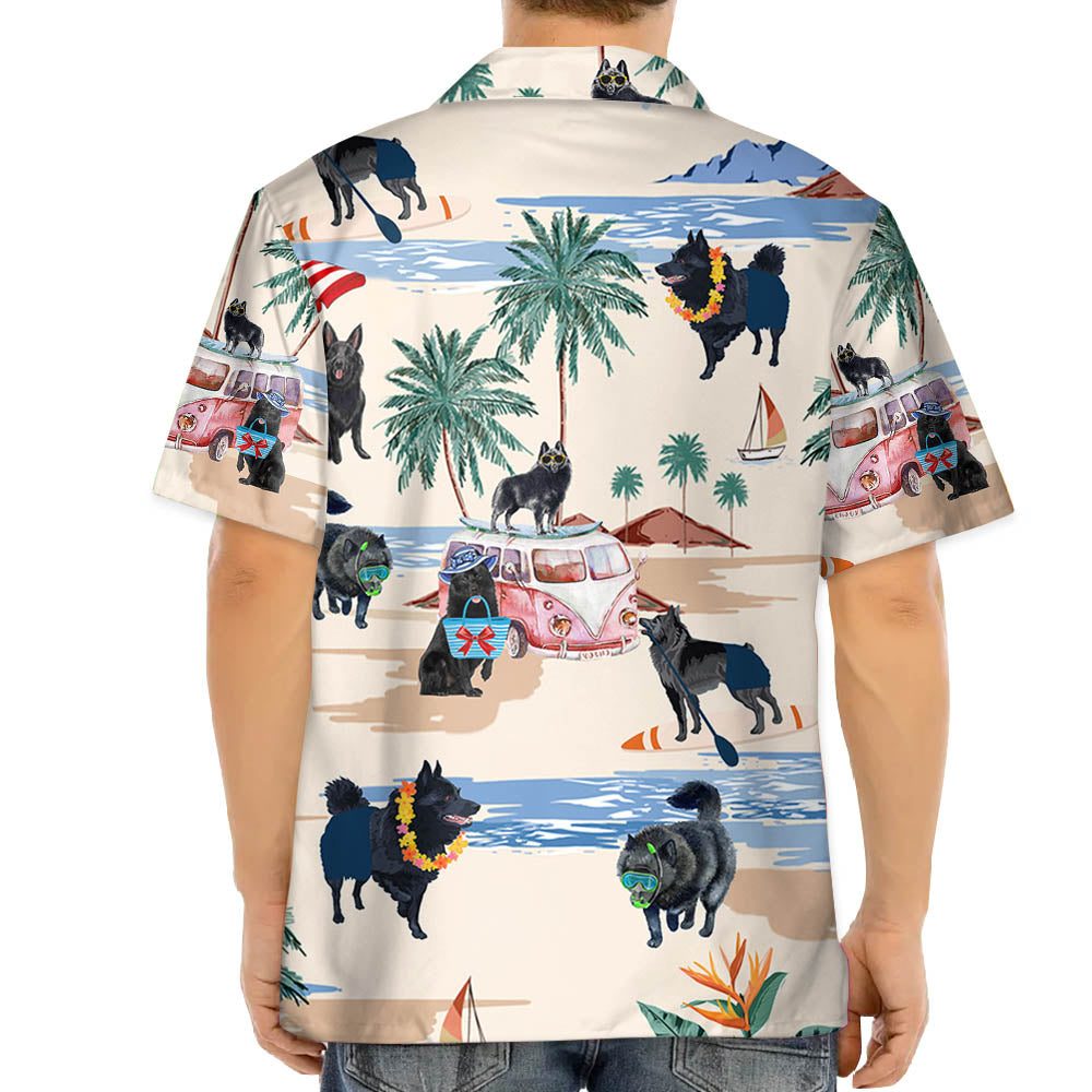 Schipperke Summer Beach Hawaiian Shirt, Hawaiian Shirts For Men Women Short Sleeve Aloha Beach Shirt