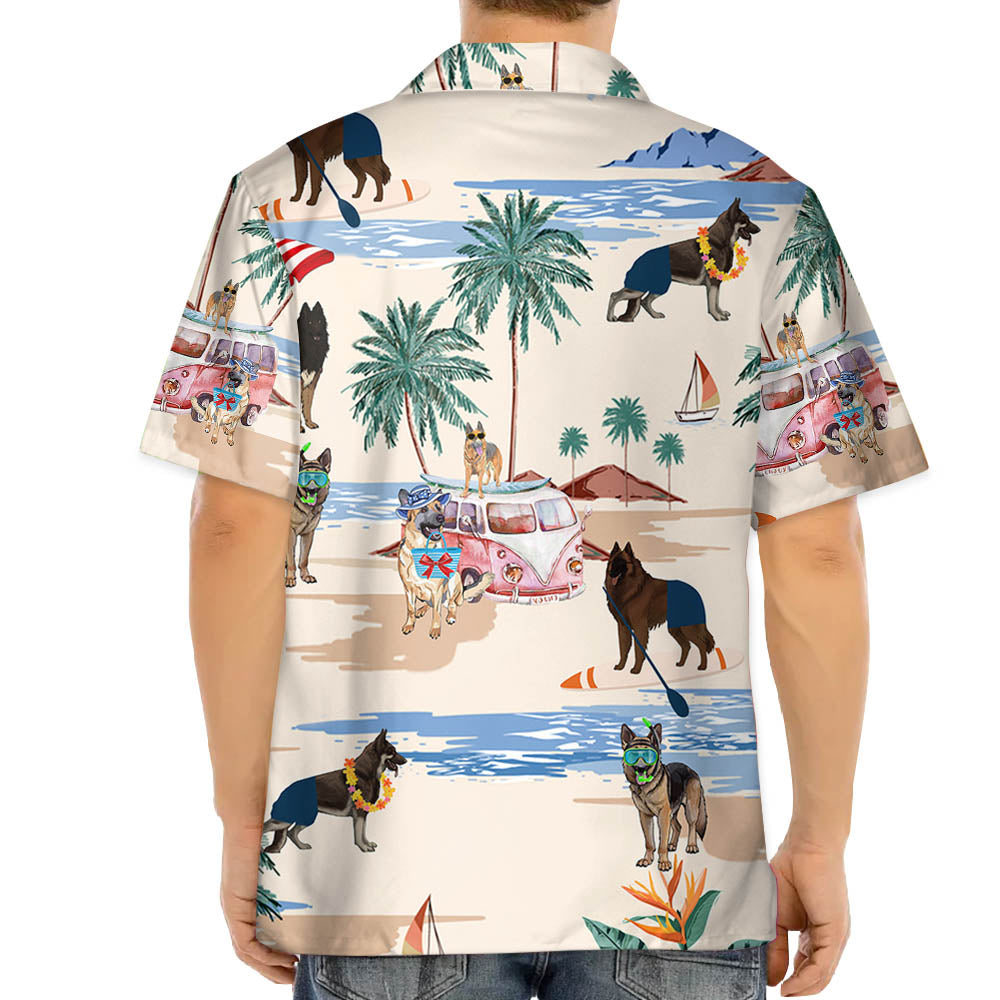 Tervuren Summer Beach Hawaiian Shirt, Hawaiian Shirts For Men Short Sleeve Aloha Beach Shirt