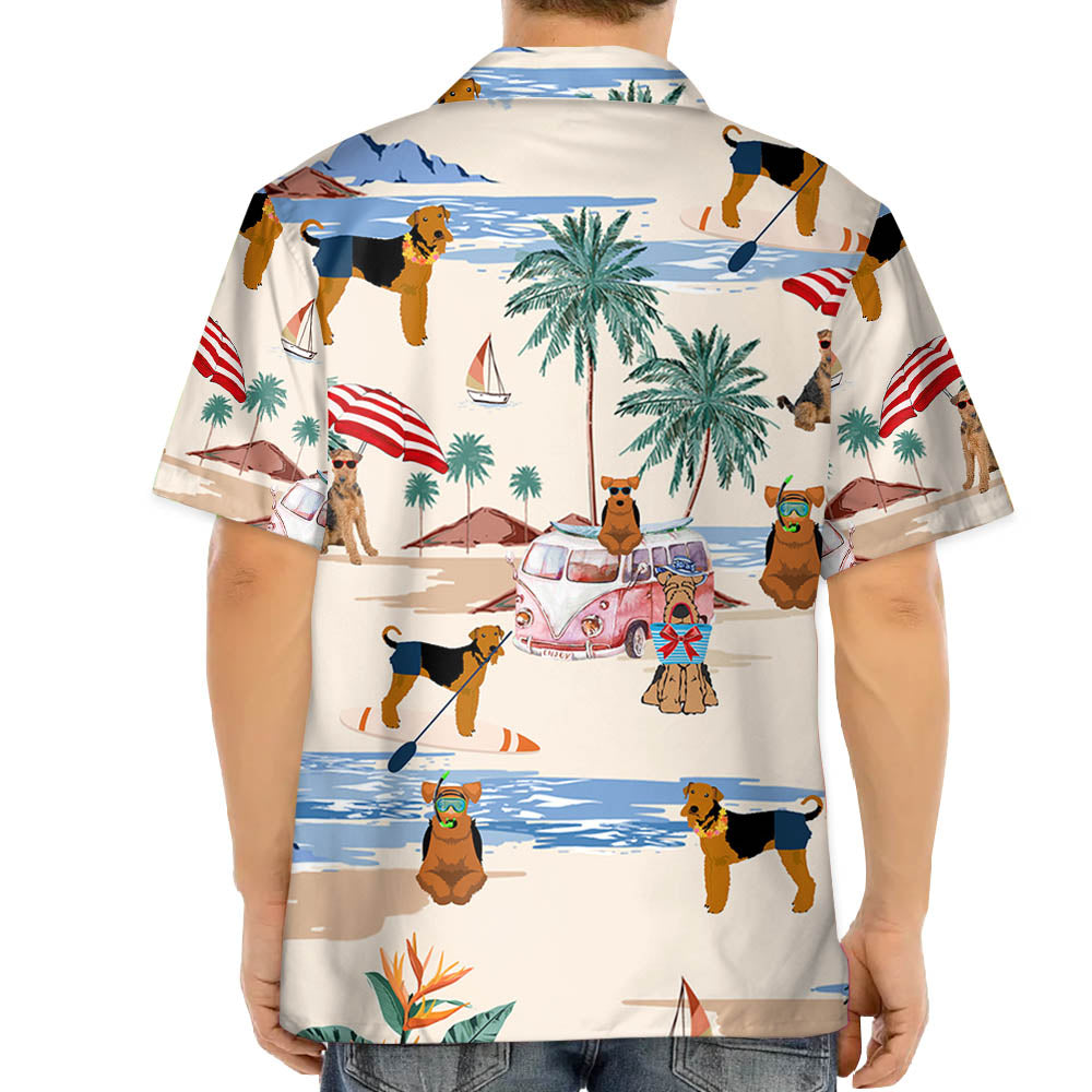 Welsh Terrier Summer Beach Hawaiian Shirt