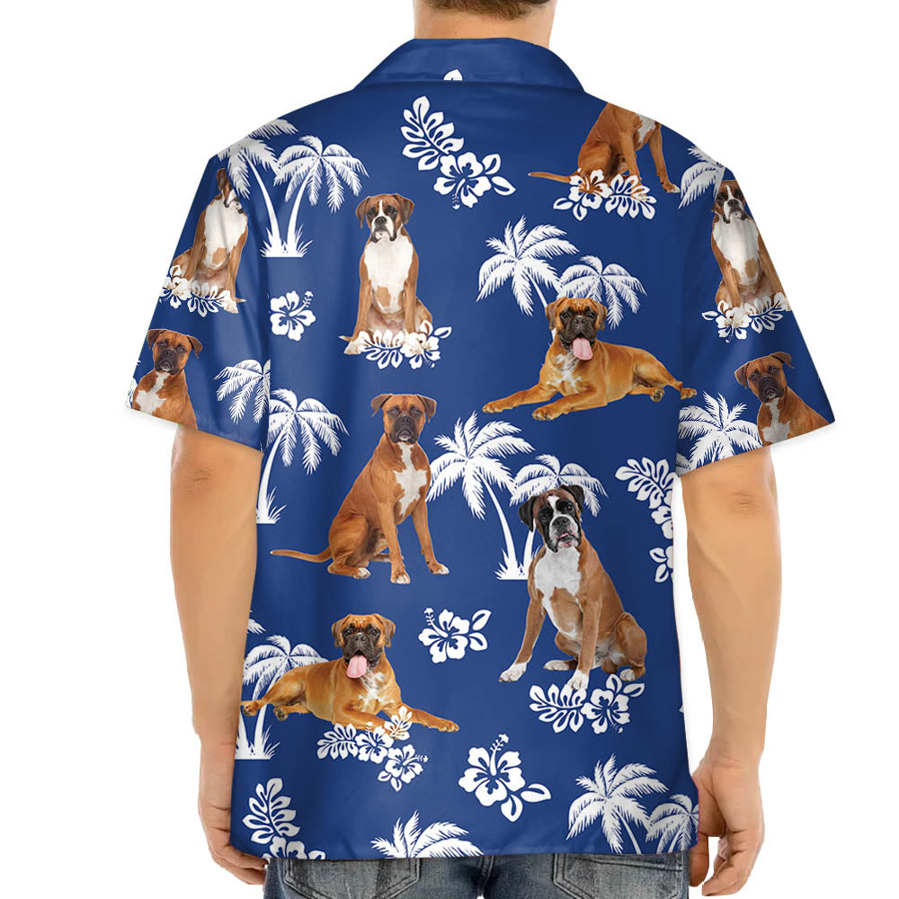 Boxer Hawaiian Shirt For Dog Lovers - Gift For Summer - Summer Aloha Shirt - Hawaiian Shirt For Men And Women