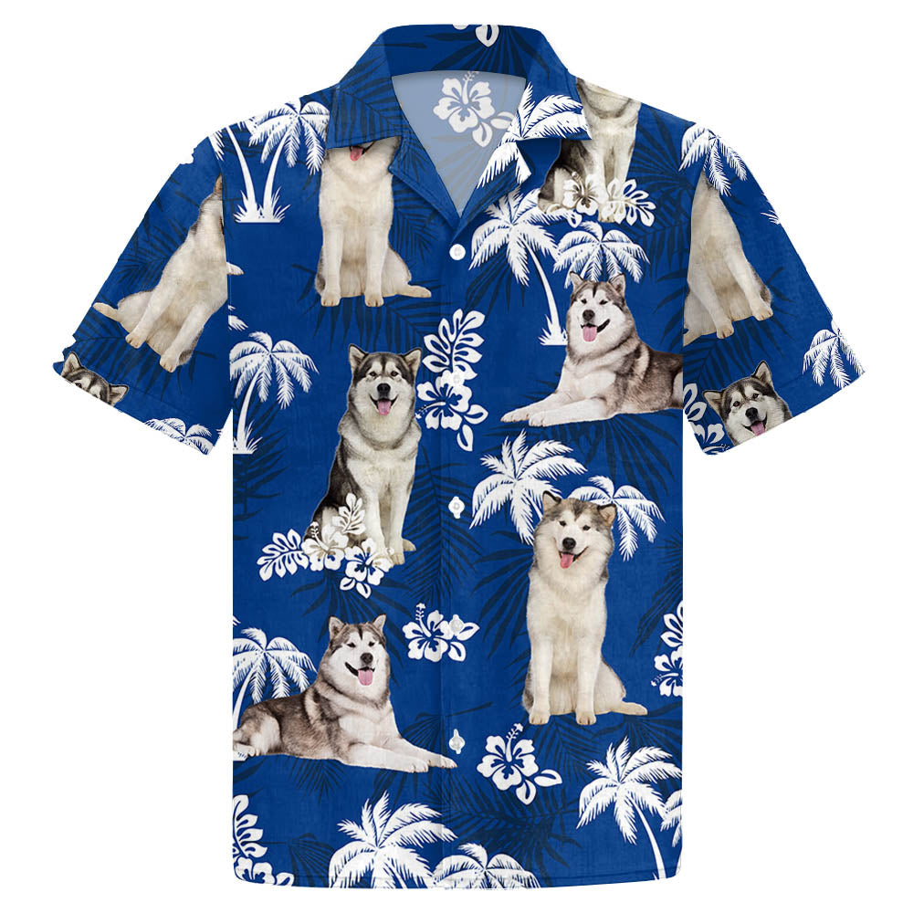 Alaskan Malamute Hawaiian Shirt For Dog Lovers