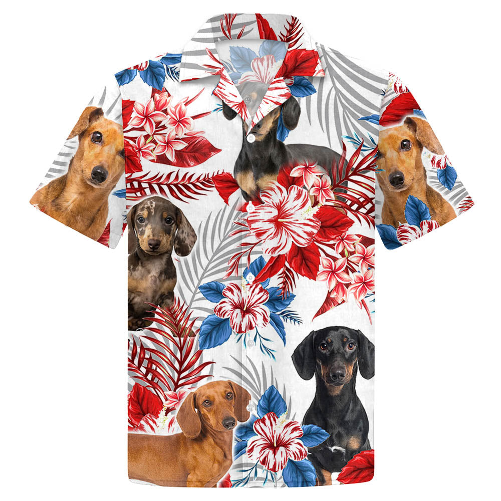 Dachshund Hawaiian Shirt- Summer Aloha Shirt, Hawaiian Shirt For Men And Women