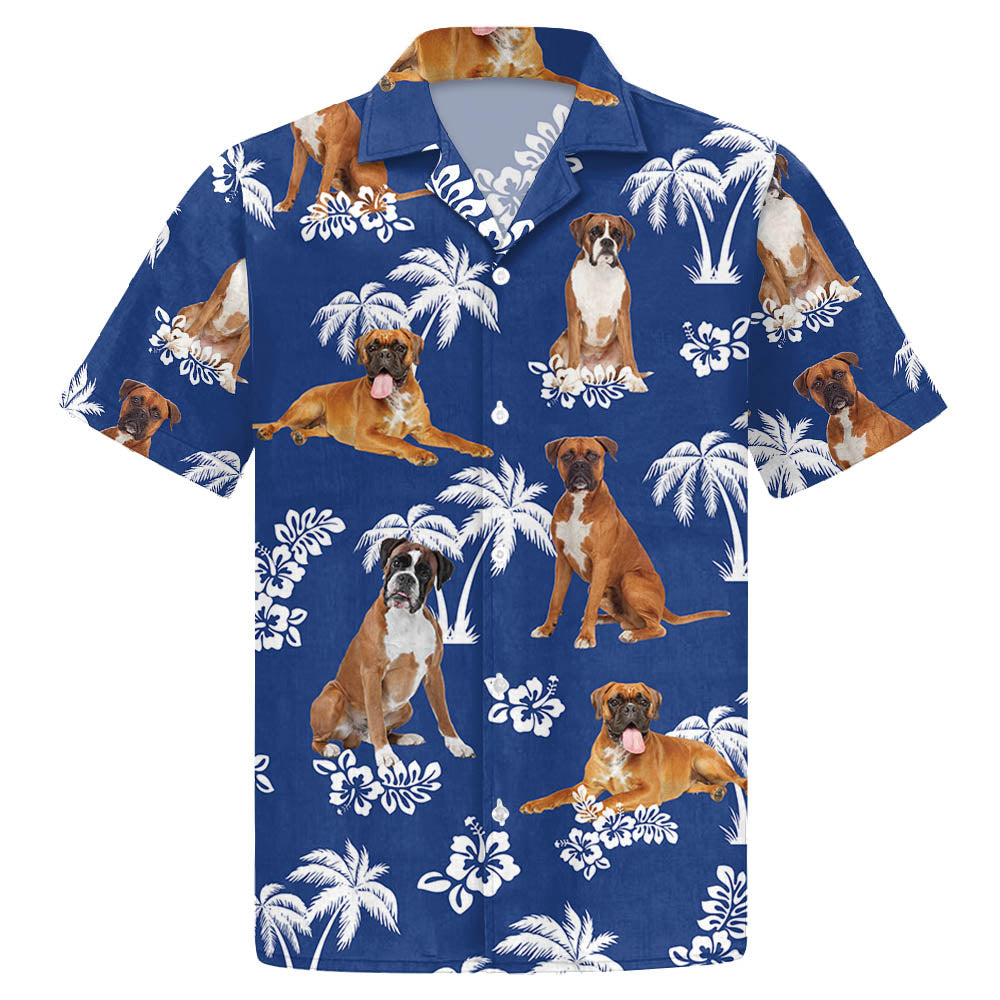 Boxer Hawaiian Shirt For Dog Lovers - Gift For Summer - Summer Aloha Shirt - Hawaiian Shirt For Men And Women