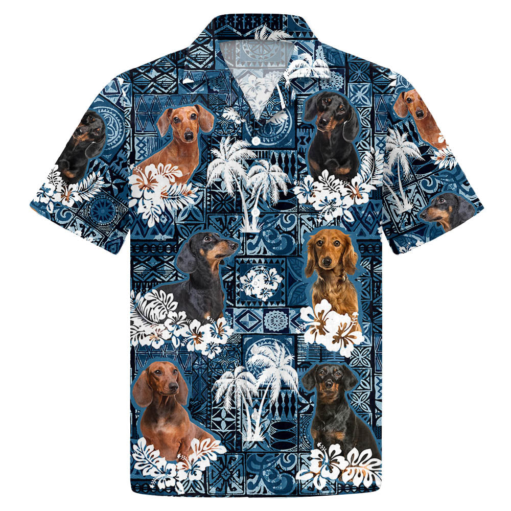Dachshund Hawaiian Shirt Gift For Dachshund Mom, Dachshund Dad - Hawaiian Shirt For Men