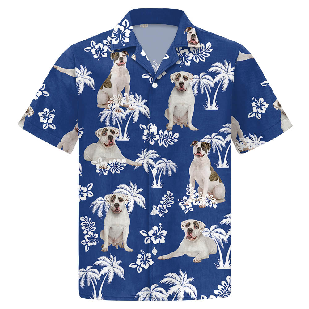 American Bulldog Hawaiian Shirt For Dog Lovers
