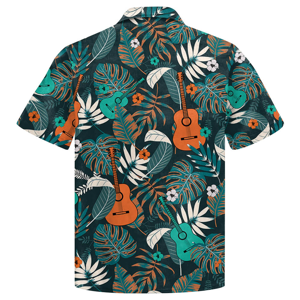 Guitar Hawaiian Shirt, Summer Gift, Hawaiian Shirts For Men, Aloha Beach Shirt
