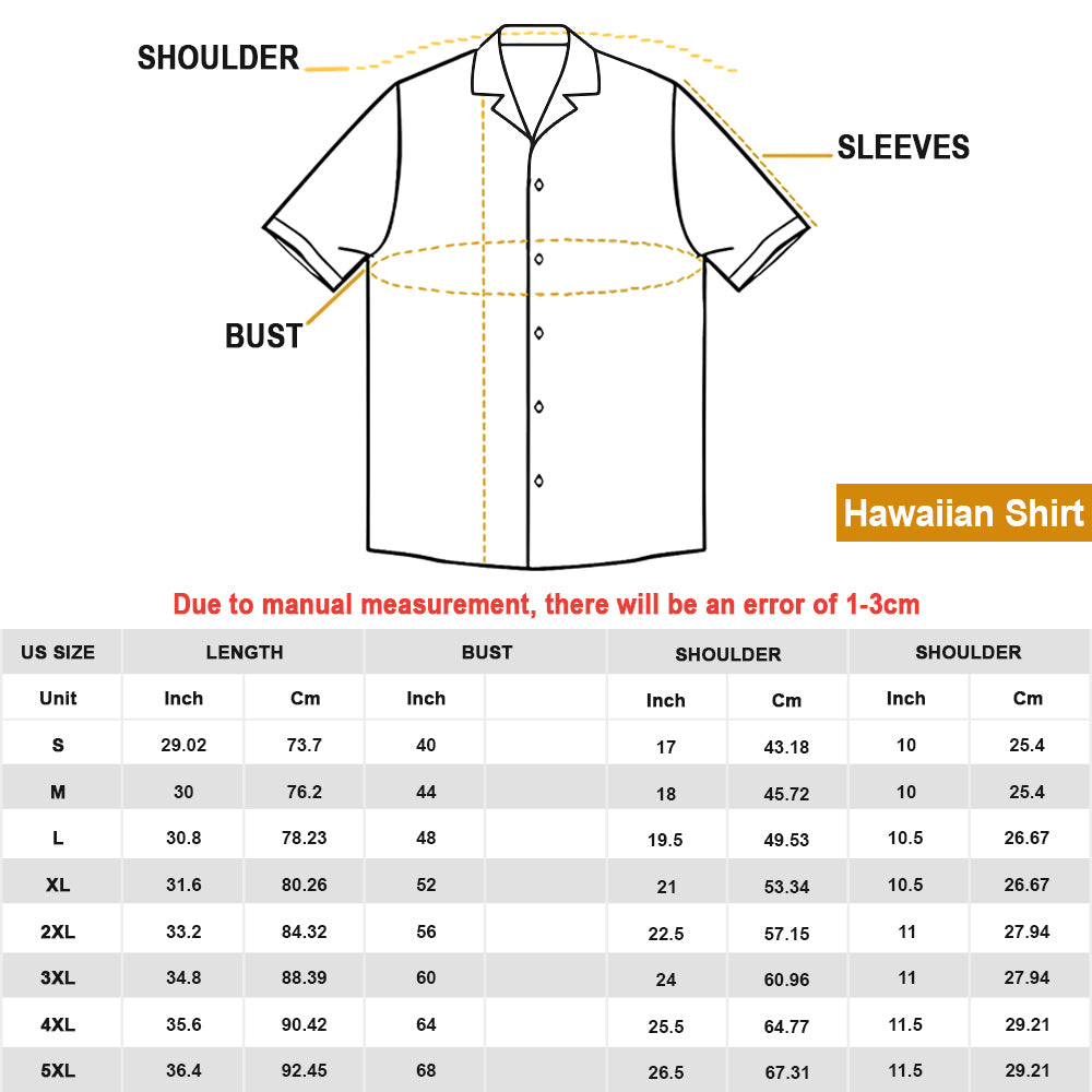Tervuren Summer Beach Hawaiian Shirt, Hawaiian Shirts For Men Short Sleeve Aloha Beach Shirt