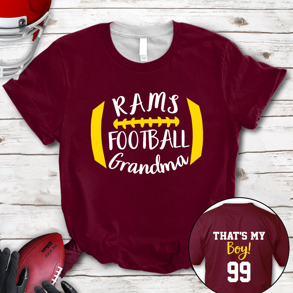 Personalized Rams Football T-shirt Rams T-shirt Football 