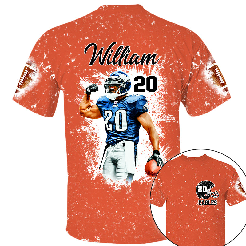 Football Gameday Personalized All Over Print Shirt Custom Photo