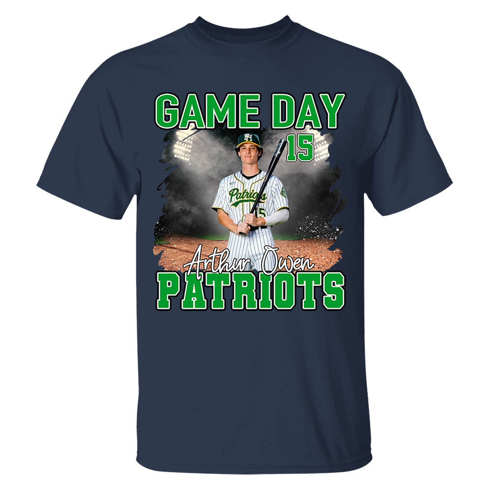 Baseball Game Day Personalized Shirt Custom Team Name Gift For Baseball Player