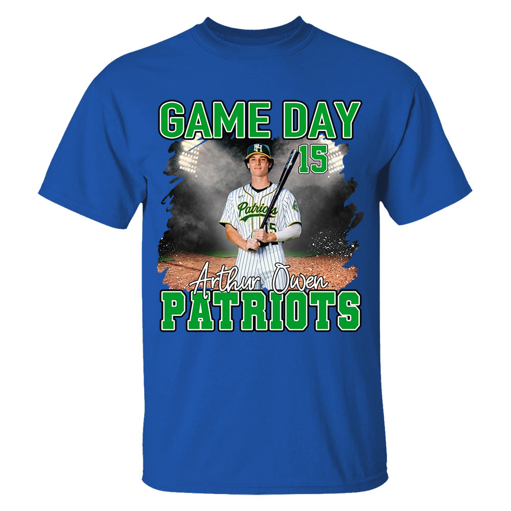 Baseball Game Day Personalized Shirt Custom Team Name Gift For Baseball Player