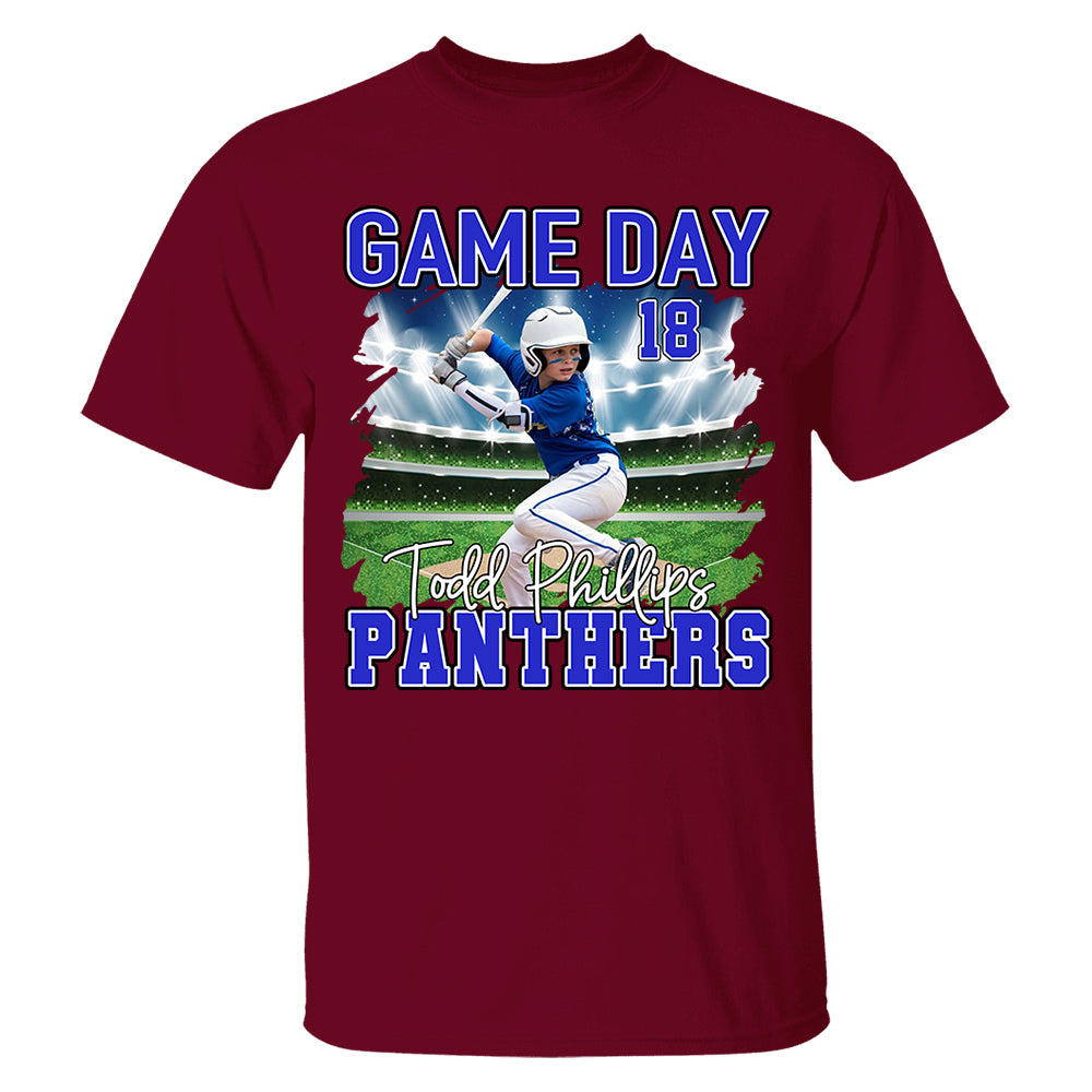 Baseball Game Day Personalized Shirt Custom Team Name Gift For Baseball Player