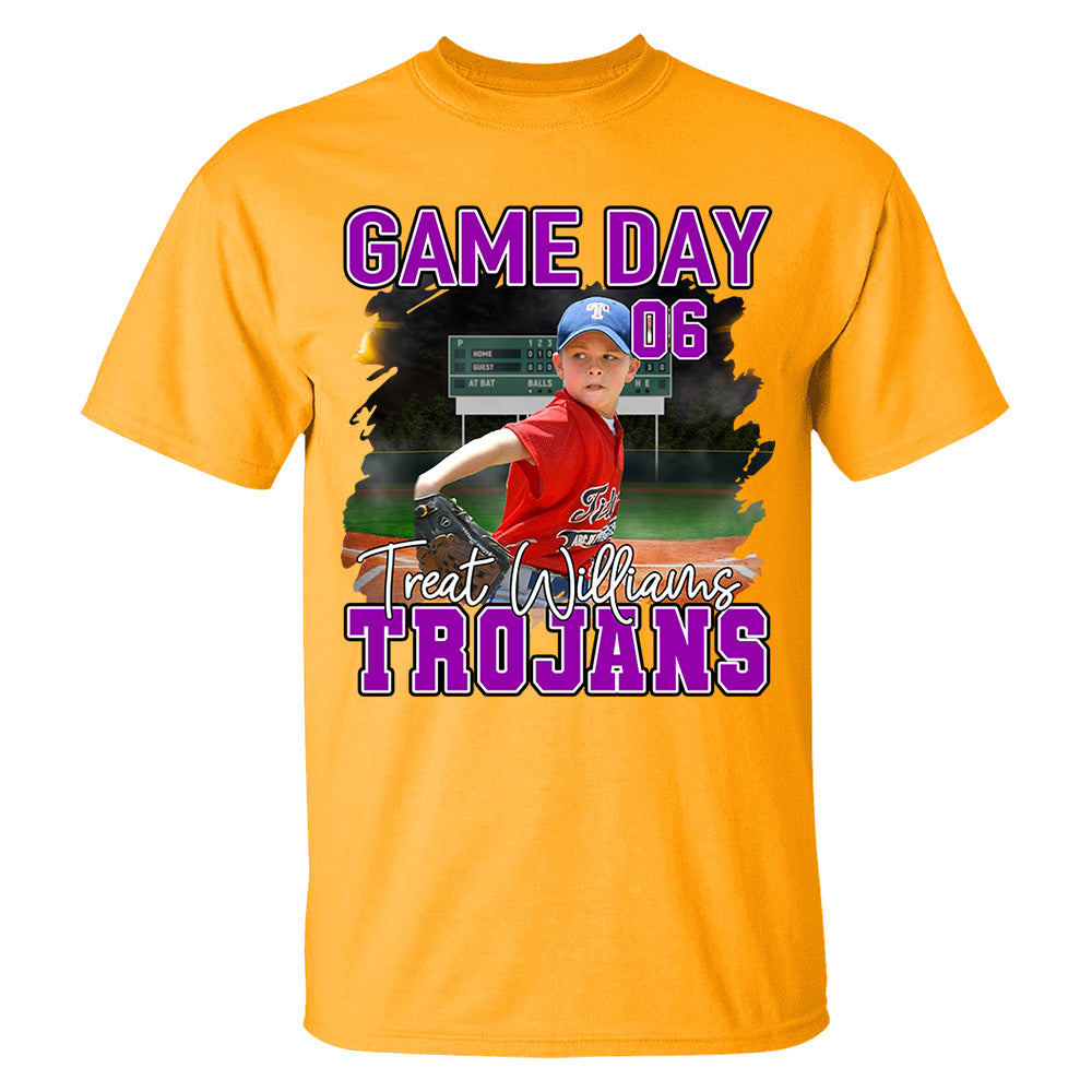 Baseball Game Day Personalized Shirt Custom Team Name Gift For Baseball Player