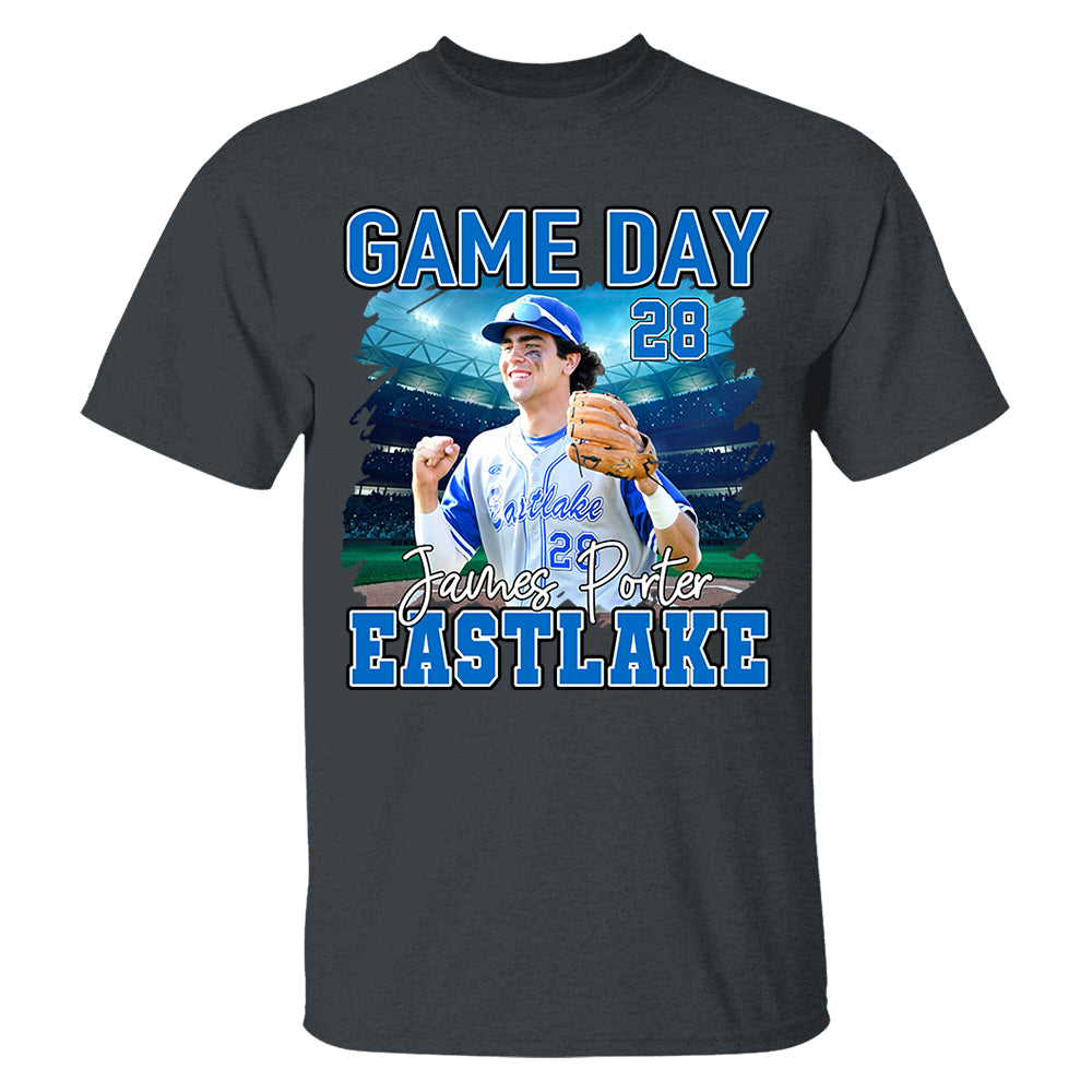 Baseball Game Day Personalized Shirt Custom Team Name Gift For Baseball Player