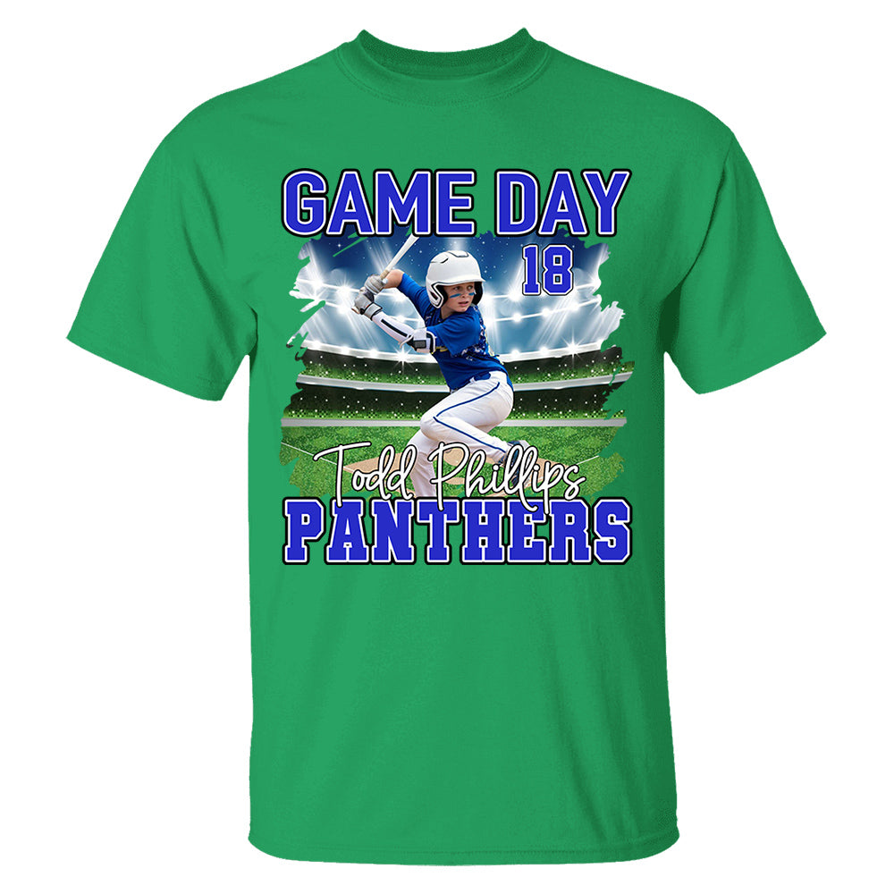 Baseball Game Day Personalized Shirt Custom Team Name Gift For Baseball Player