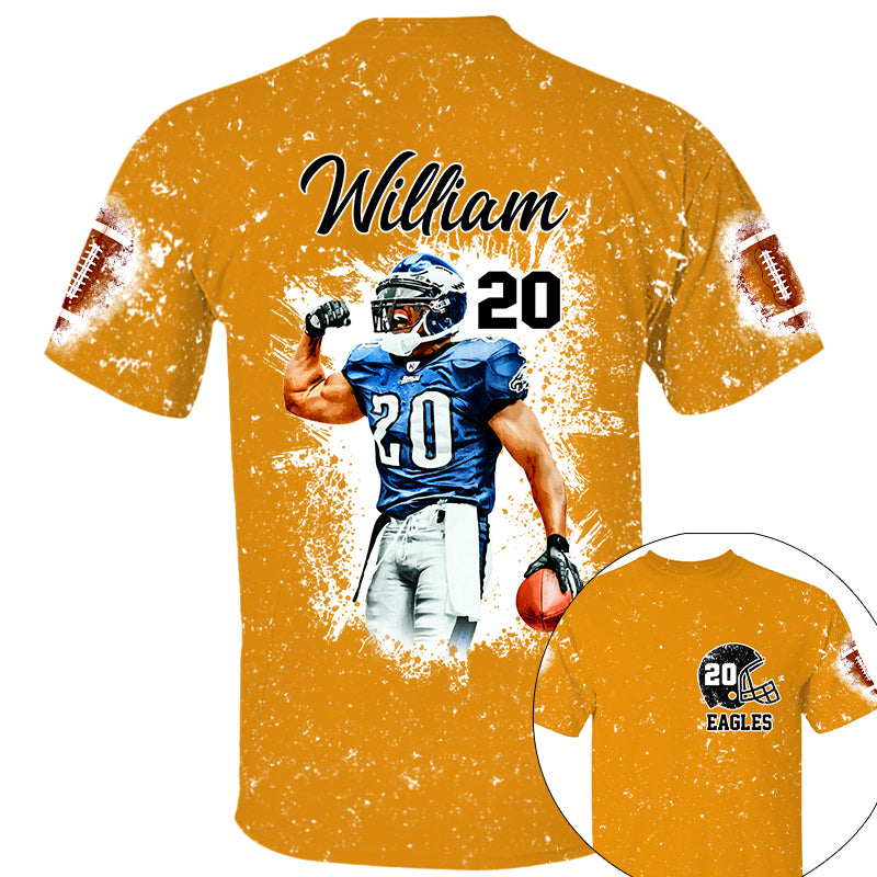 Football Gameday Personalized All Over Print Shirt Custom Photo