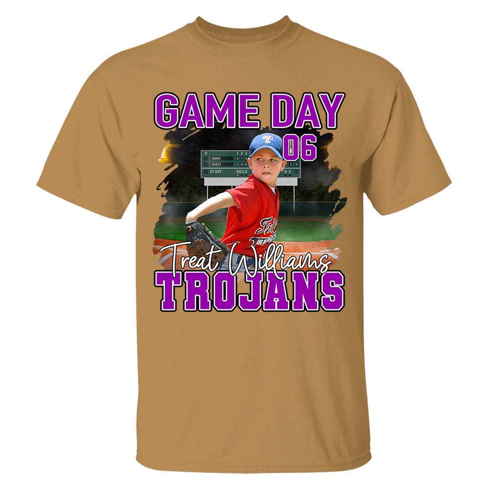 Baseball Game Day Personalized Shirt Custom Team Name Gift For Baseball Player