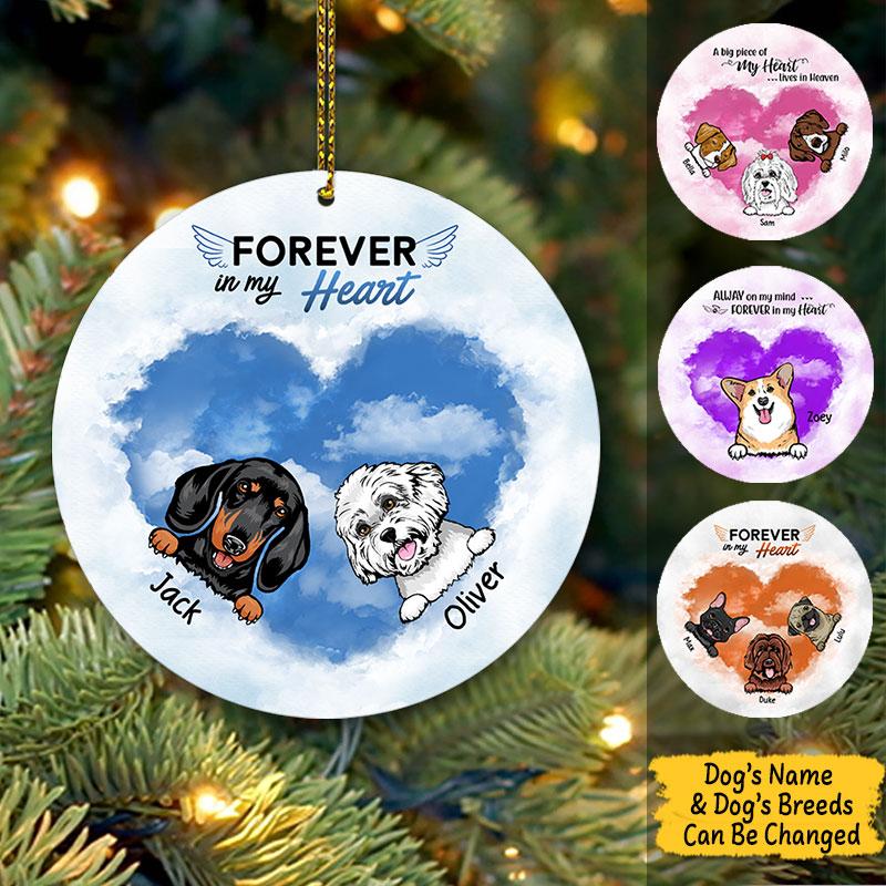 Forever In My Heart Personalized Memorial Ornament Gifts For Daughter And Father