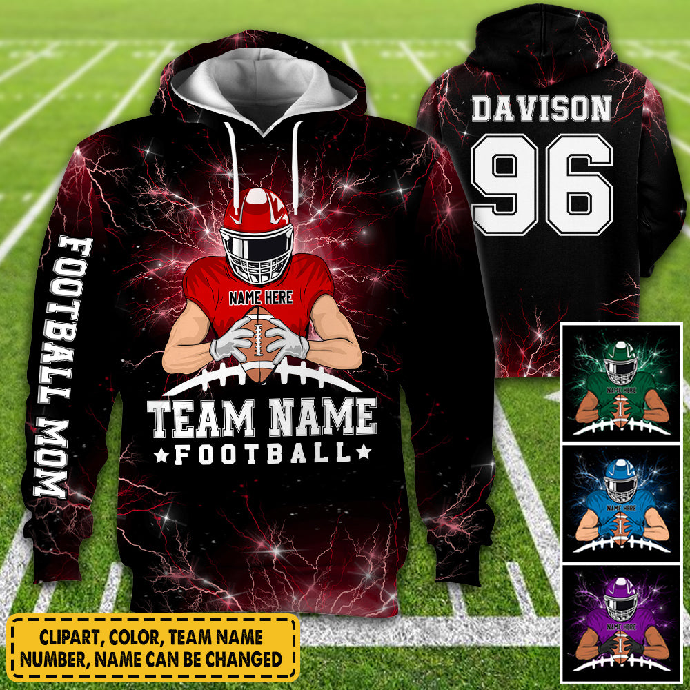 Personalized American Football Team Bleach Shirt, American Football Son Shirt, Custom Son Name And Number American Football All Over Print Shirt K1702