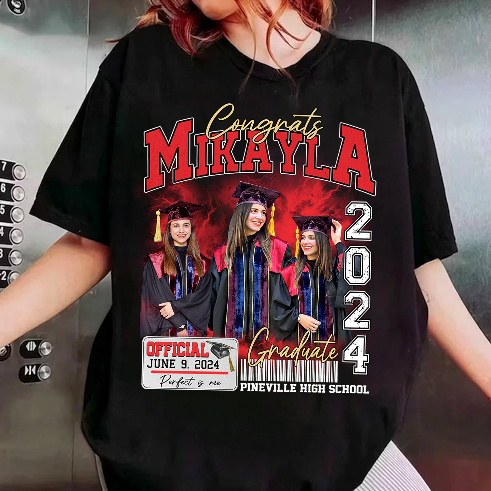 Congratulation Graduation Bootleg Shirt - Custom Photo Graduation Bootleg Shirt