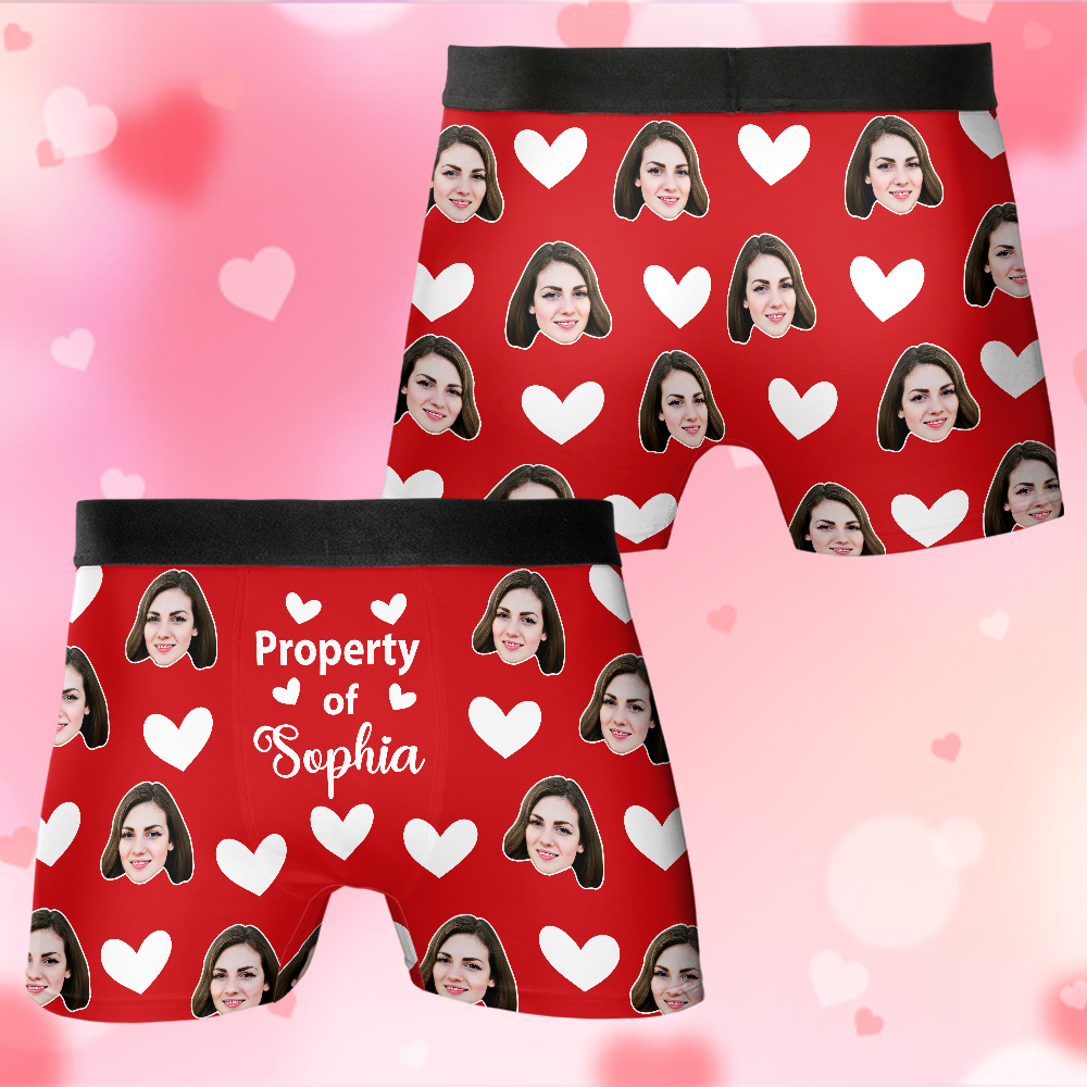 Custom face 2025 boxer shorts