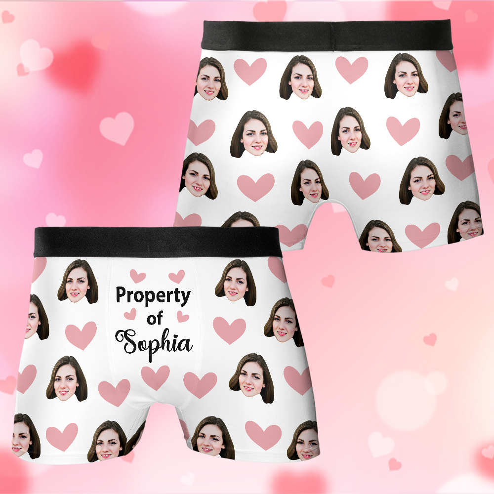 Custom Muti-Face Boxer for Husband, Custom Face Underwear,Funny Wedding Gift for Bridegroom,Popular Anniversary Gift, Boyfriend Birthday Gift