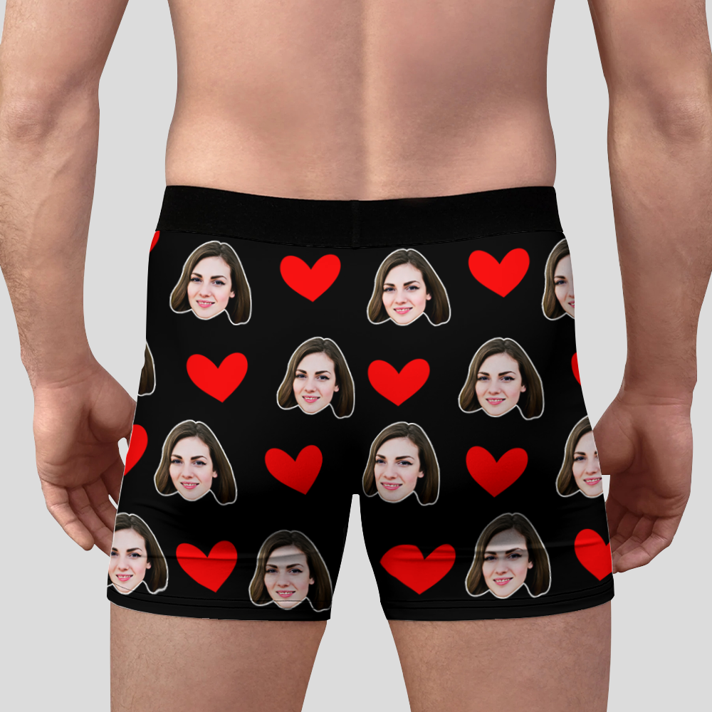 Custom Muti-Face Boxer for Husband, Custom Face Underwear,Funny Wedding Gift for Bridegroom,Popular Anniversary Gift, Boyfriend Birthday Gift