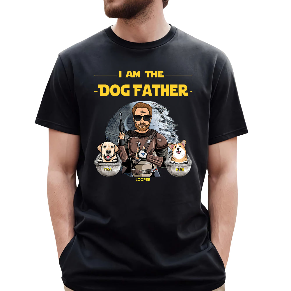 The Dog Father - Personalized Custom Shirt Gift For Dog Dad Dog Mom