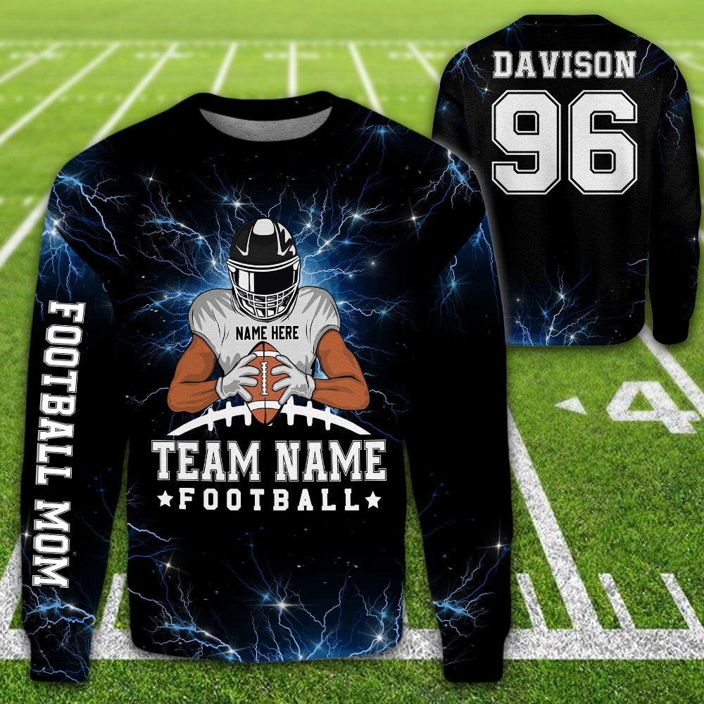 Interest Pod Personalized American Football Team Bleach Shirt, American Football Son Shirt, Custom Son Name and Number American Football All Over Print Shirt K1702