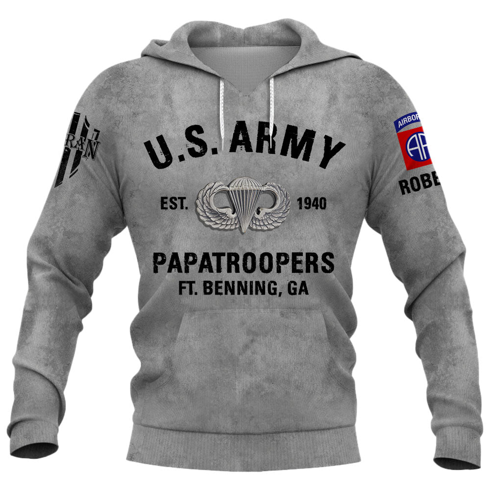 Personalized All Over Print Shirt Custom Military Base And Badges US Military K1702