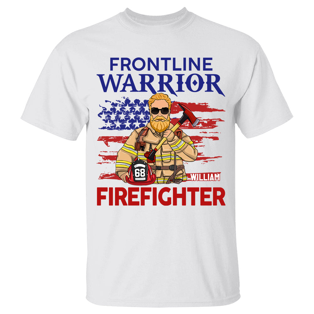 Frontline Warrior Firefighter Personalized Shirt For Firefighters H2511