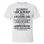 Sorry I Am Already Taken By A Freaking Awesome Girl Born In March - Special Gift For Your Boyfriend, Husband