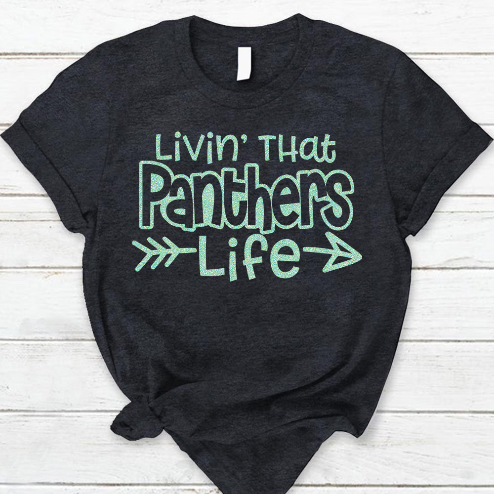 Personalized Livin' That School Mascot Life Custom School Spirit T-Shirt Teacher T-Shirt